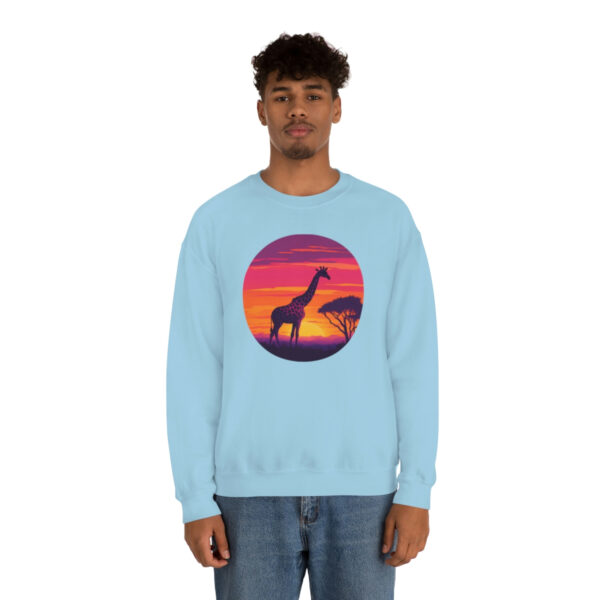 Giraffic Sunset Unisex Heavy Blend™ Crewneck Sweatshirt 41