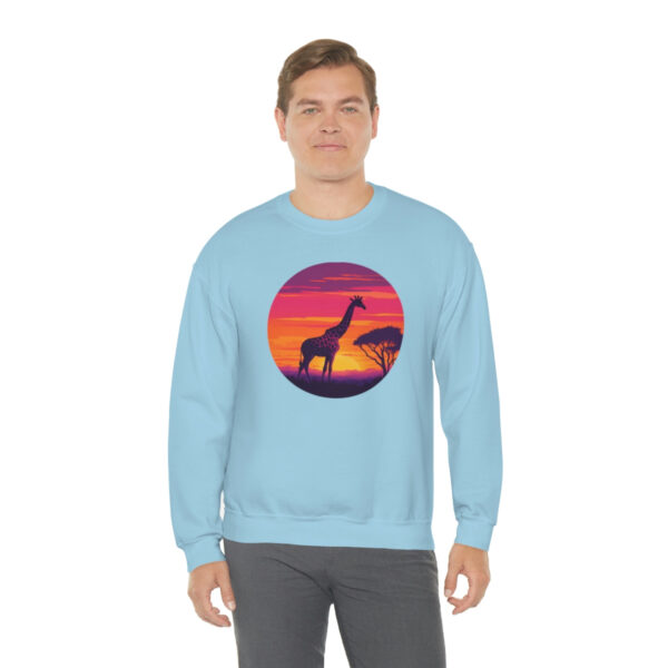 Giraffic Sunset Unisex Heavy Blend™ Crewneck Sweatshirt 42