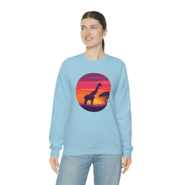 Giraffic Sunset Unisex Heavy Blend™ Crewneck Sweatshirt 43