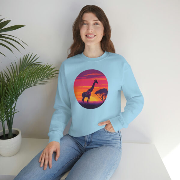 Giraffic Sunset Unisex Heavy Blend™ Crewneck Sweatshirt 44