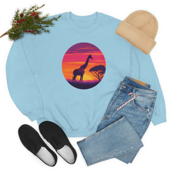 Giraffic Sunset Unisex Heavy Blend™ Crewneck Sweatshirt 45