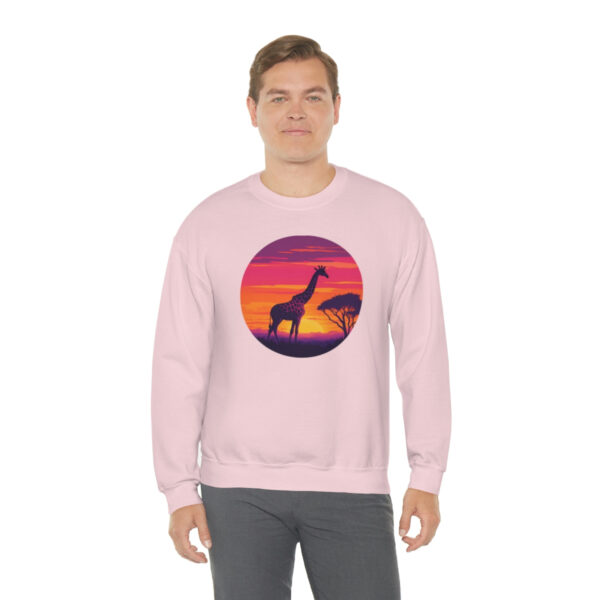 Giraffic Sunset Unisex Heavy Blend™ Crewneck Sweatshirt 60