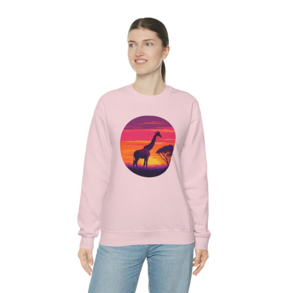 Giraffic Sunset Unisex Heavy Blend™ Crewneck Sweatshirt 61