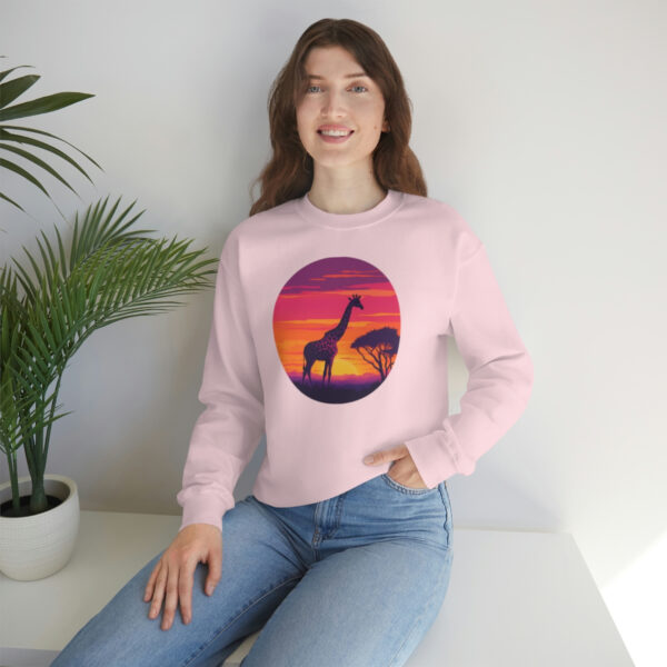 Giraffic Sunset Unisex Heavy Blend™ Crewneck Sweatshirt 62