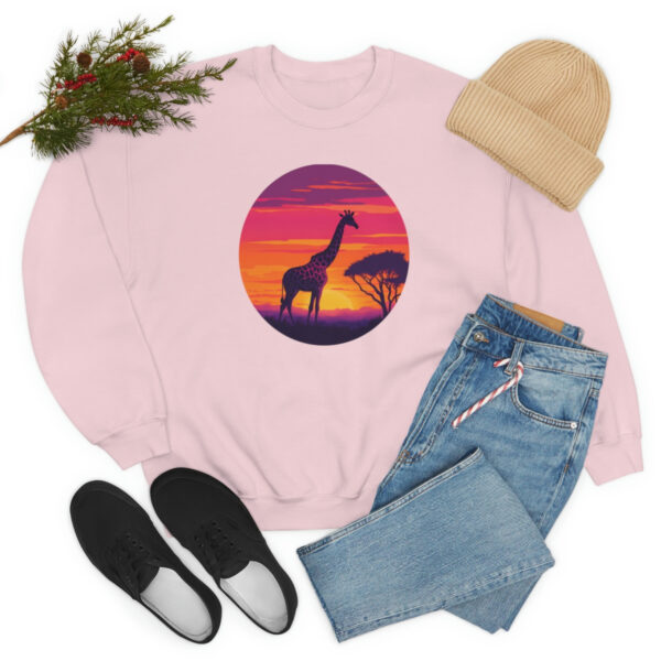 Giraffic Sunset Unisex Heavy Blend™ Crewneck Sweatshirt 63