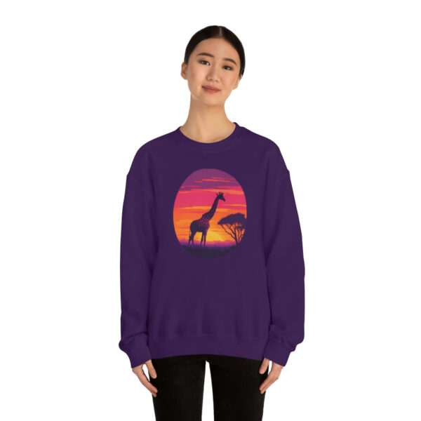 Giraffic Sunset Unisex Heavy Blend™ Crewneck Sweatshirt 49