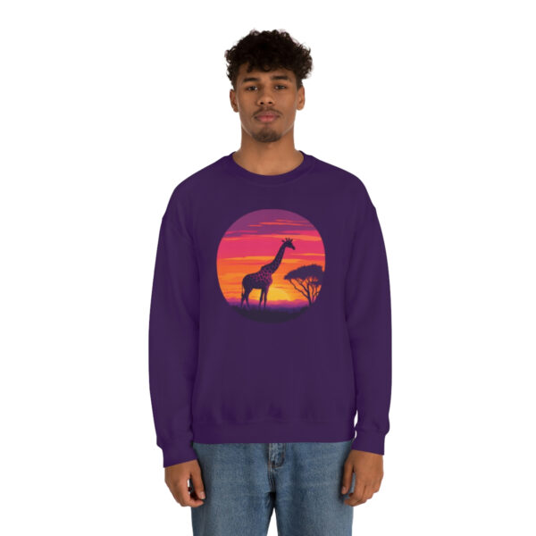 Giraffic Sunset Unisex Heavy Blend™ Crewneck Sweatshirt 50