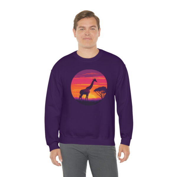 Giraffic Sunset Unisex Heavy Blend™ Crewneck Sweatshirt 51