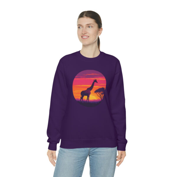 Giraffic Sunset Unisex Heavy Blend™ Crewneck Sweatshirt 52