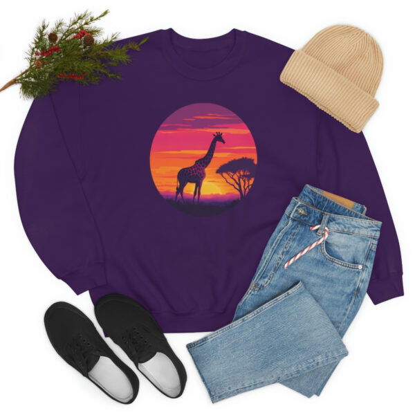 Giraffic Sunset Unisex Heavy Blend™ Crewneck Sweatshirt 54