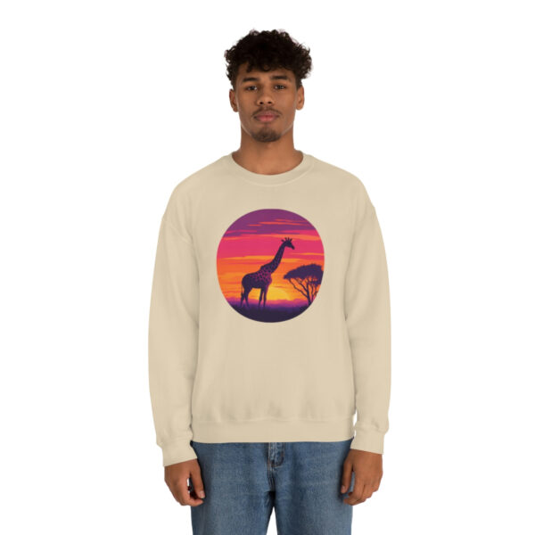 Giraffic Sunset Unisex Heavy Blend™ Crewneck Sweatshirt 23