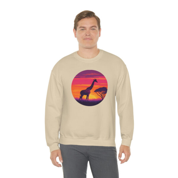 Giraffic Sunset Unisex Heavy Blend™ Crewneck Sweatshirt 24