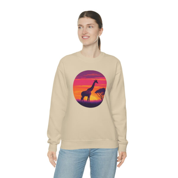 Giraffic Sunset Unisex Heavy Blend™ Crewneck Sweatshirt 25