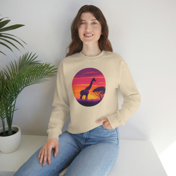 Giraffic Sunset Unisex Heavy Blend™ Crewneck Sweatshirt 26