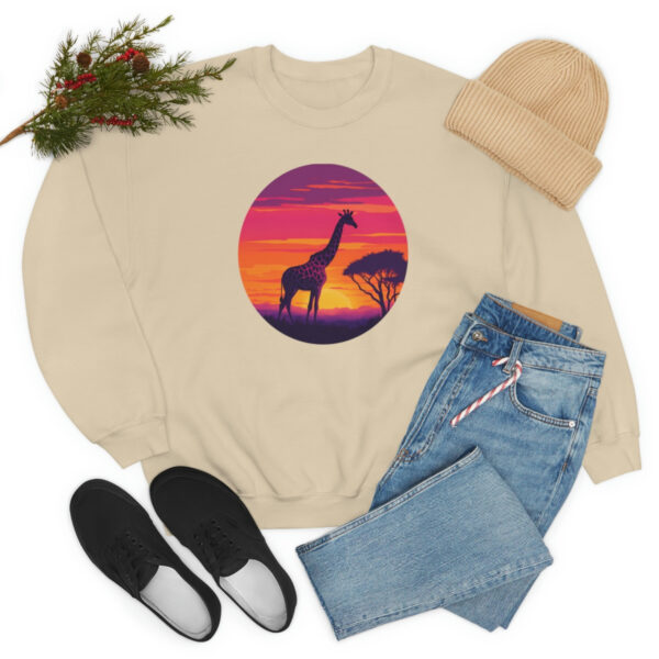 Giraffic Sunset Unisex Heavy Blend™ Crewneck Sweatshirt 27