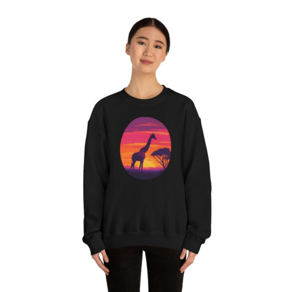 Giraffic Sunset Unisex Heavy Blend™ Crewneck Sweatshirt 13