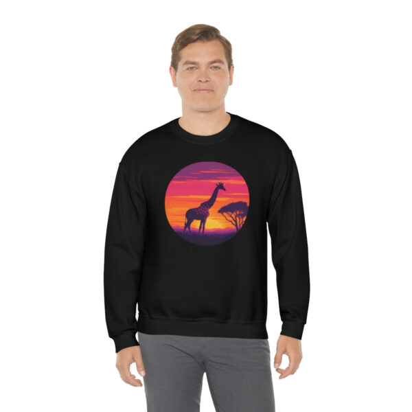 Giraffic Sunset Unisex Heavy Blend™ Crewneck Sweatshirt 15