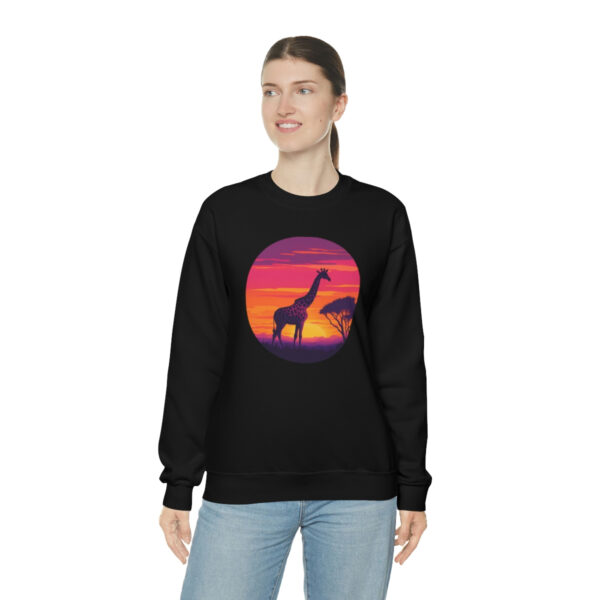 Giraffic Sunset Unisex Heavy Blend™ Crewneck Sweatshirt 16