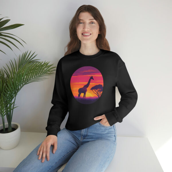 Giraffic Sunset Unisex Heavy Blend™ Crewneck Sweatshirt 17