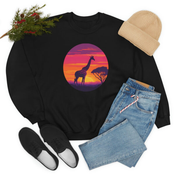 Giraffic Sunset Unisex Heavy Blend™ Crewneck Sweatshirt 18