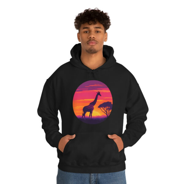 Giraffic Sunset Unisex Heavy Blend™ Hooded Sweatshirt 5