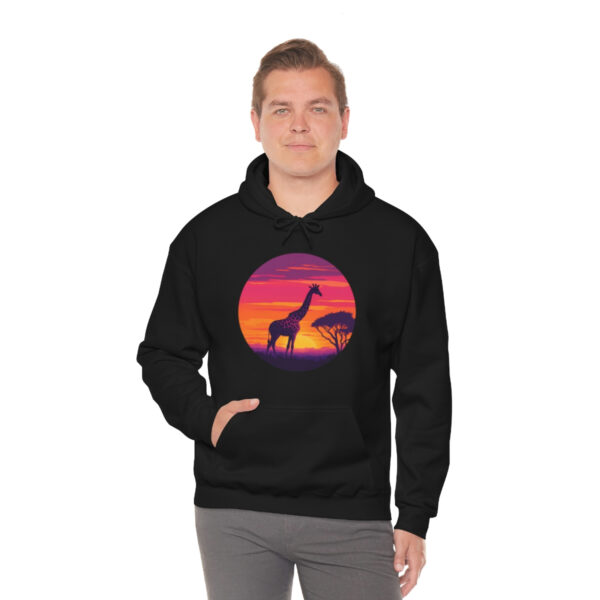 Giraffic Sunset Unisex Heavy Blend™ Hooded Sweatshirt 7