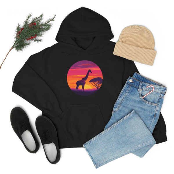 Giraffic Sunset Unisex Heavy Blend™ Hooded Sweatshirt 9