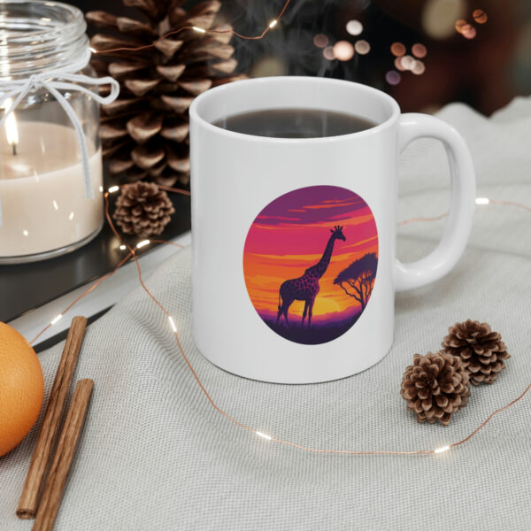 Giraffic Sunset Mug 11oz 6