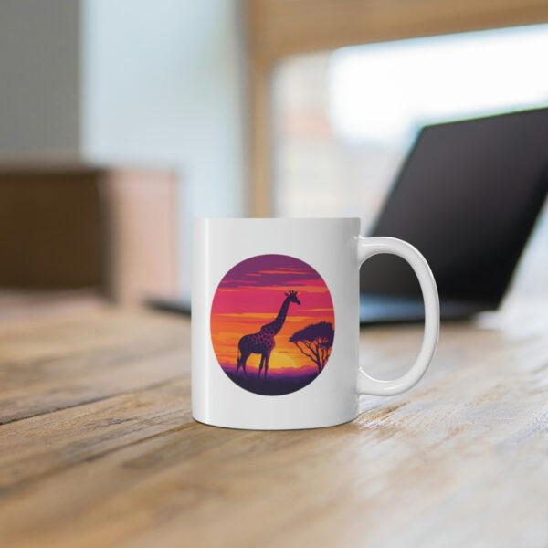 Giraffic Sunset Mug 11oz 7