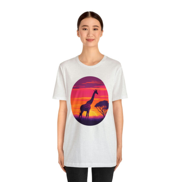 Giraffic Sunset Unisex Jersey Short Sleeve Tee 4