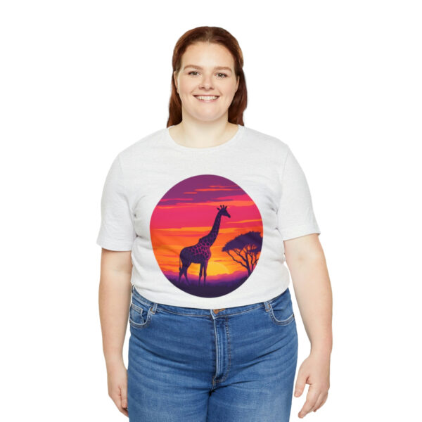 Giraffic Sunset Unisex Jersey Short Sleeve Tee 8