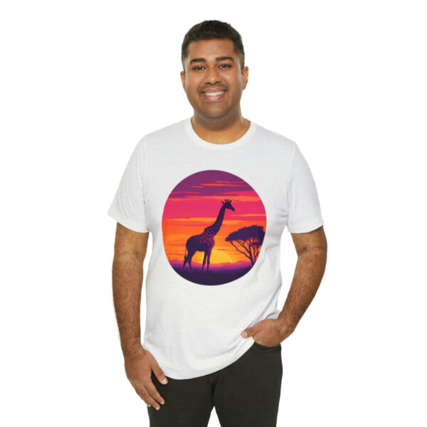 Giraffic Sunset Unisex Jersey Short Sleeve Tee 9