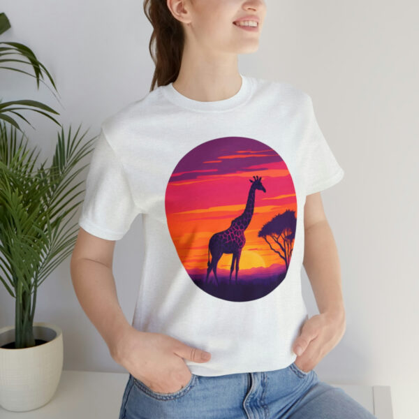 Giraffic Sunset Unisex Jersey Short Sleeve Tee 10