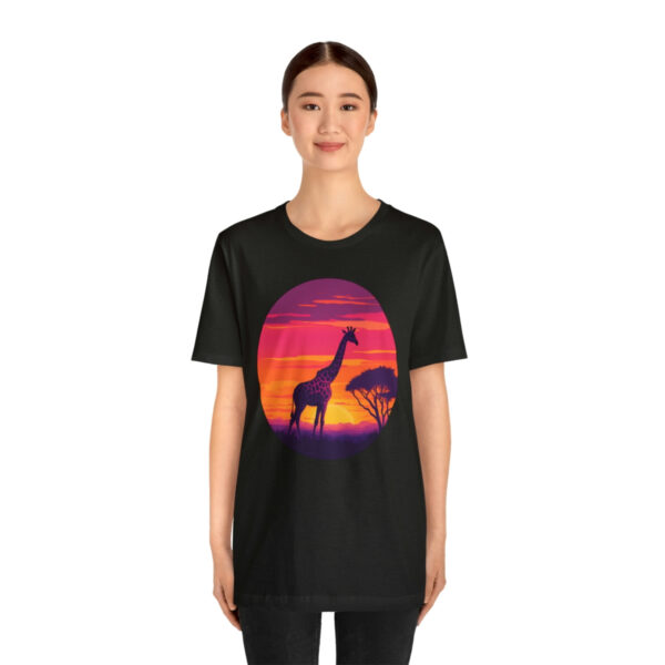 Giraffic Sunset Unisex Jersey Short Sleeve Tee 52