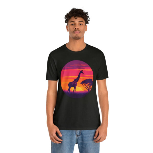 Giraffic Sunset Unisex Jersey Short Sleeve Tee 53