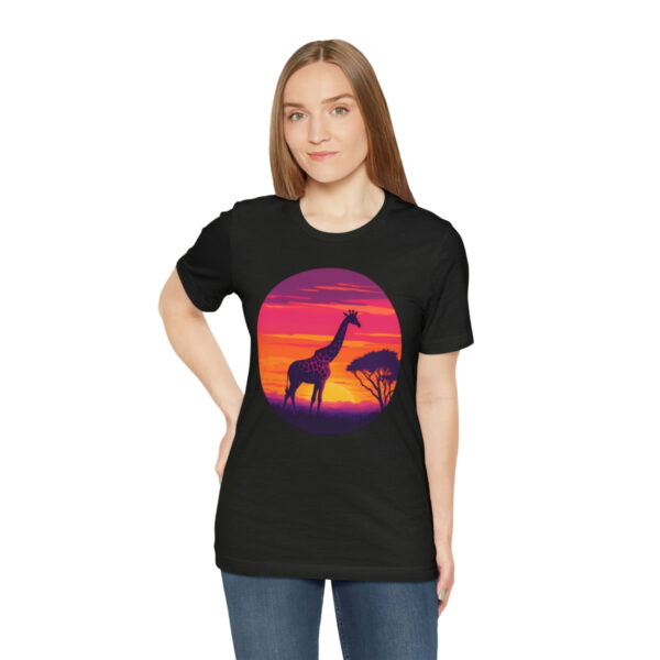 Giraffic Sunset Unisex Jersey Short Sleeve Tee 54