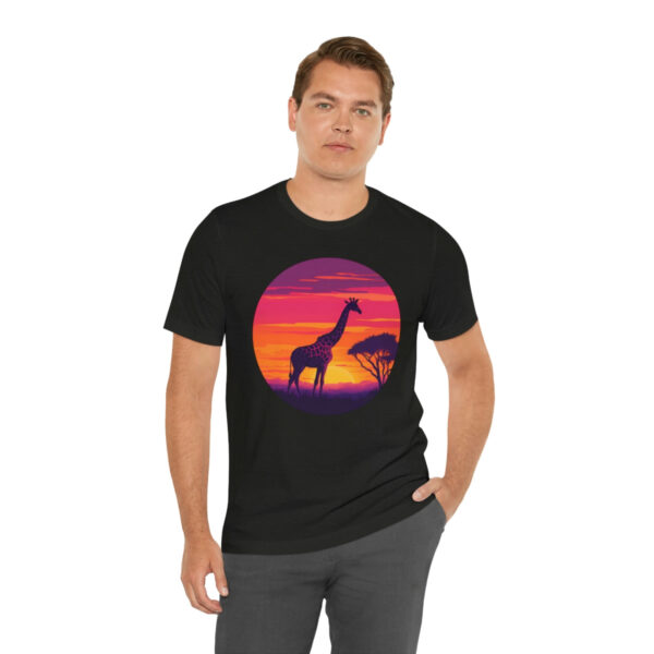 Giraffic Sunset Unisex Jersey Short Sleeve Tee 55