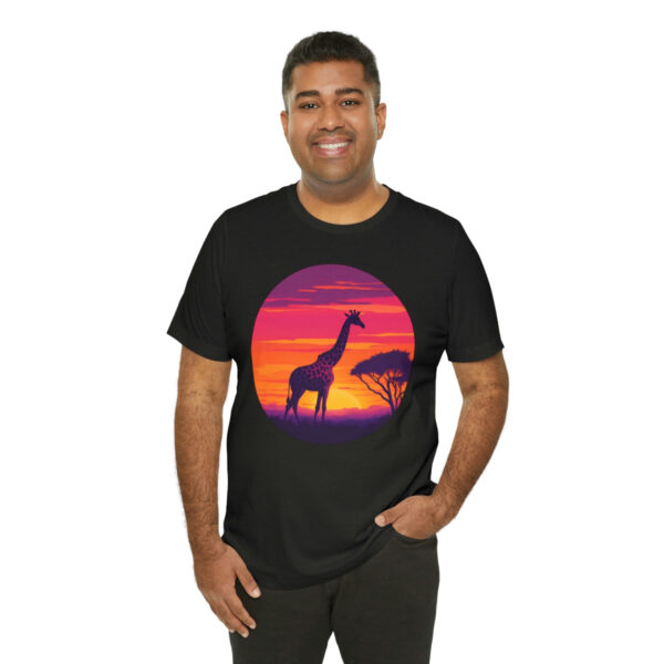 Giraffic Sunset Unisex Jersey Short Sleeve Tee 57