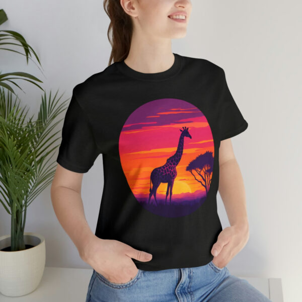 Giraffic Sunset Unisex Jersey Short Sleeve Tee 58