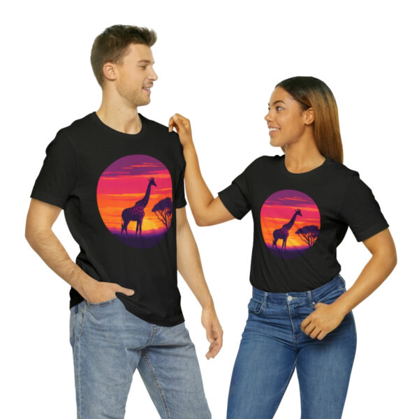 Giraffic Sunset Unisex Jersey Short Sleeve Tee 59