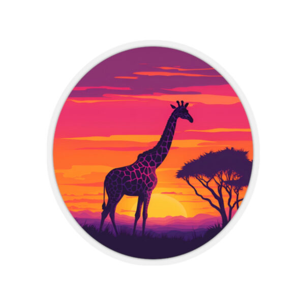 Giraffic Sunset Kiss-Cut Stickers 5