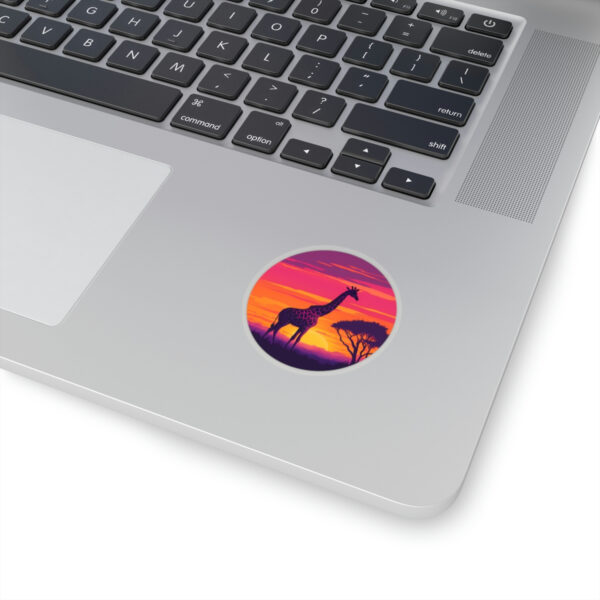 Giraffic Sunset Kiss-Cut Stickers 6