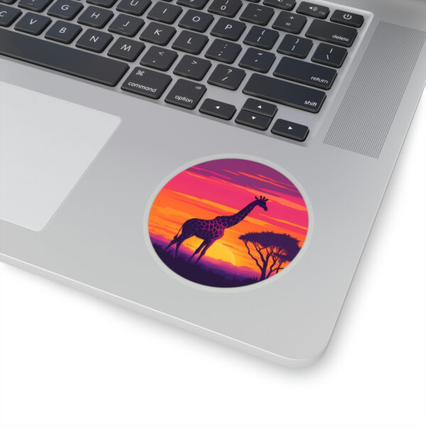 Giraffic Sunset Kiss-Cut Stickers 12