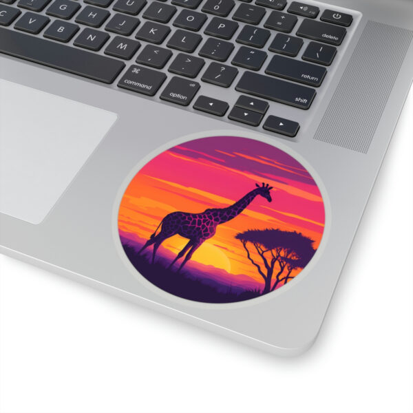 Giraffic Sunset Kiss-Cut Stickers 14