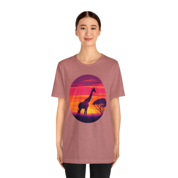 Giraffic Sunset Unisex Jersey Short Sleeve Tee 28