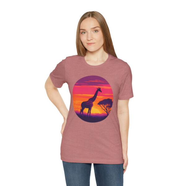 Giraffic Sunset Unisex Jersey Short Sleeve Tee 30