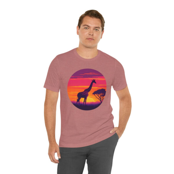 Giraffic Sunset Unisex Jersey Short Sleeve Tee 31