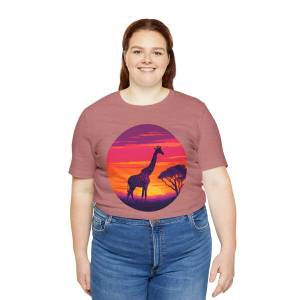 Giraffic Sunset Unisex Jersey Short Sleeve Tee 32