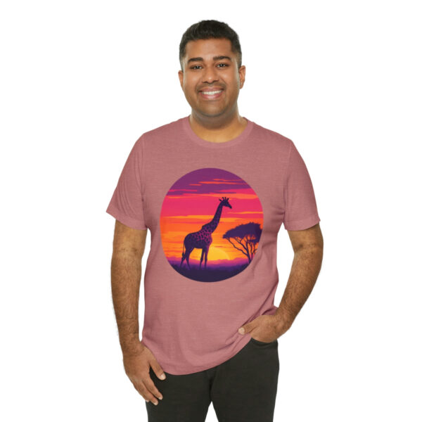 Giraffic Sunset Unisex Jersey Short Sleeve Tee 33