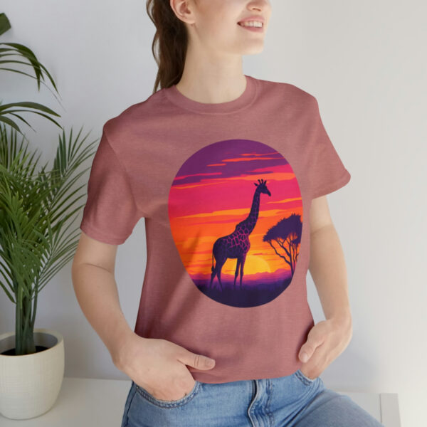 Giraffic Sunset Unisex Jersey Short Sleeve Tee 34